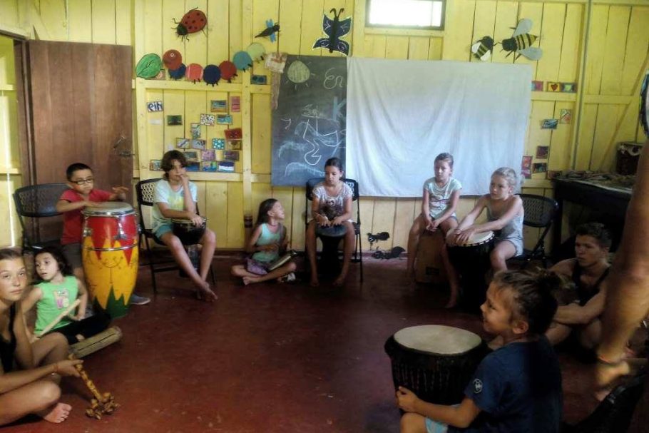 Kids playing music